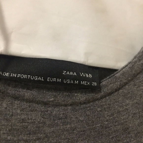 Zara Womens Embellished Long Sleeve Tshirt Size M - Picture 4 of 5